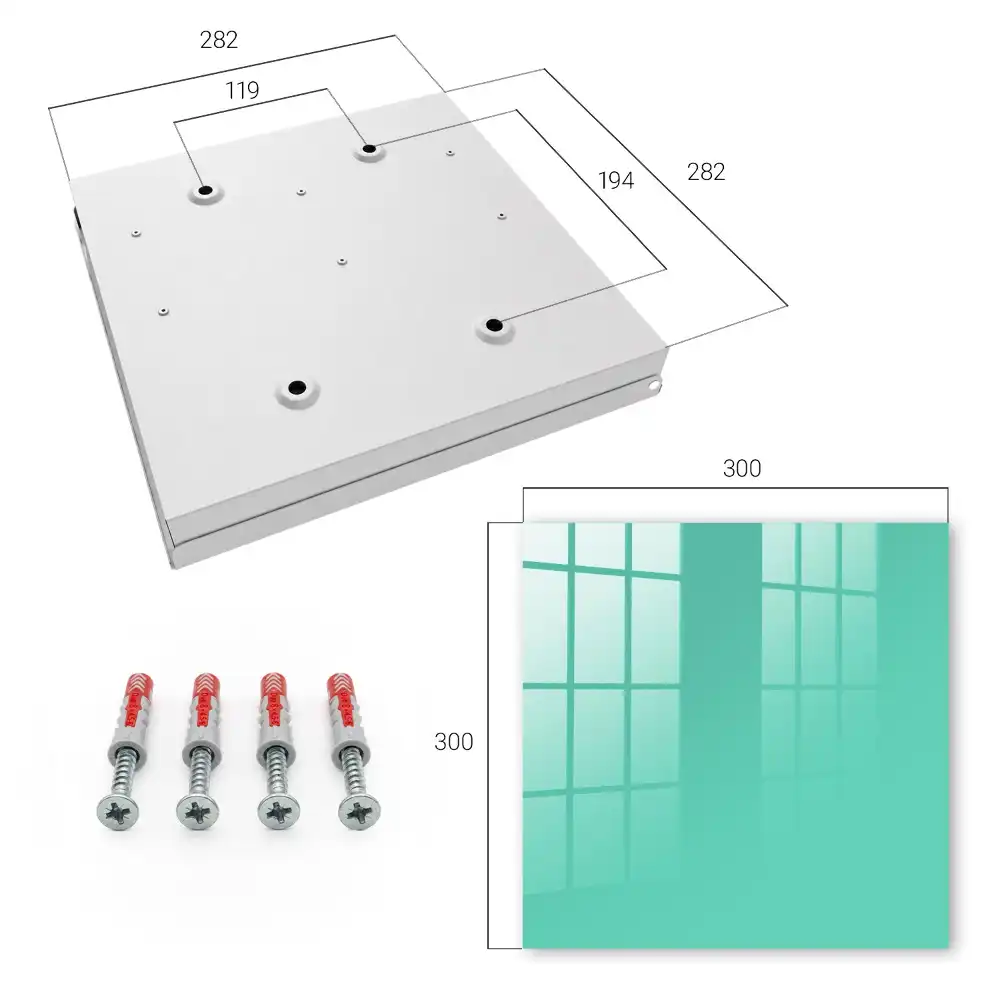 Suport de perete pentru chei cu design minimalist în nuanță turcoaz