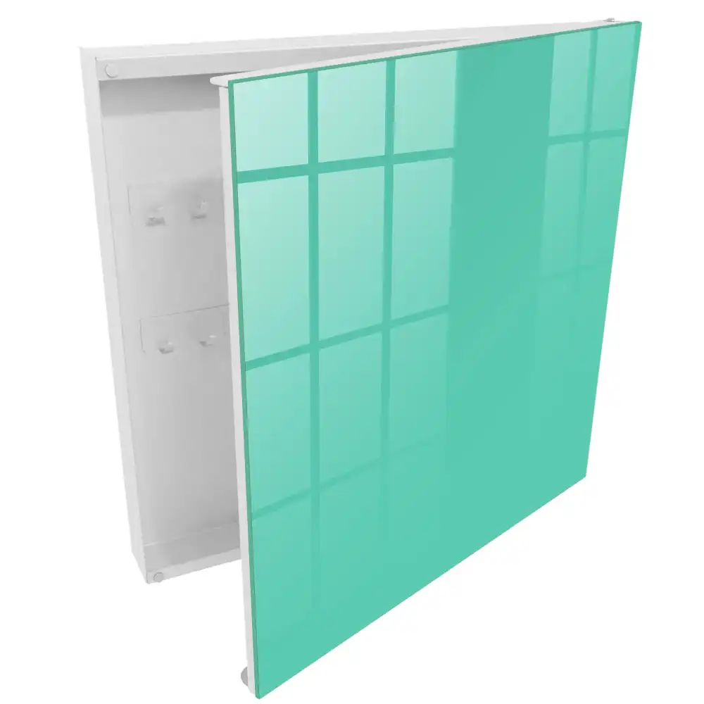 Suport de perete pentru chei cu design minimalist în nuanță turcoaz