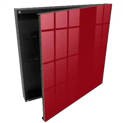 Caseta chei stil minimalist nuanță solidă de vișiniu