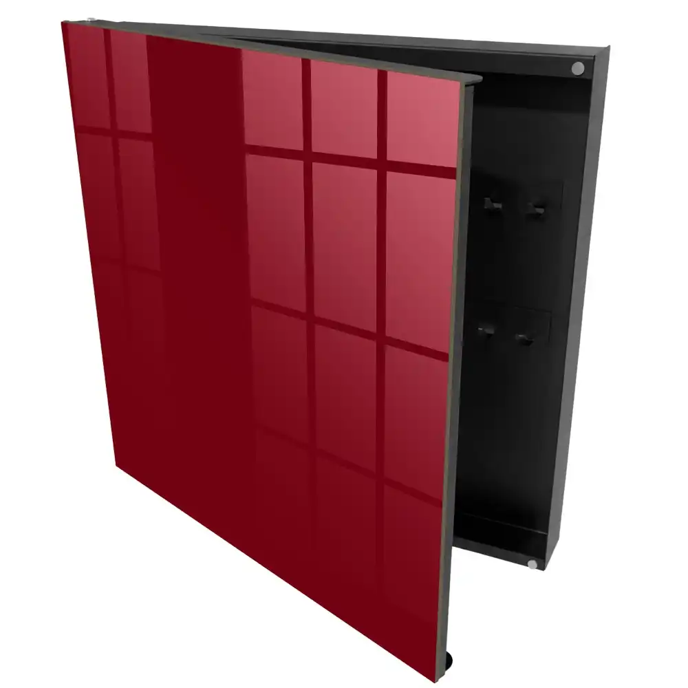Casetă pentru chei cu design minimalist în culoarea vișiniu