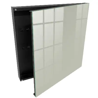 Dulapior pentru chei cu design minimalist și fundal crem deschis