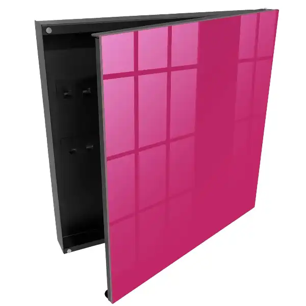 Dulap pentru chei minimalist în nuanță fucsia vibrant