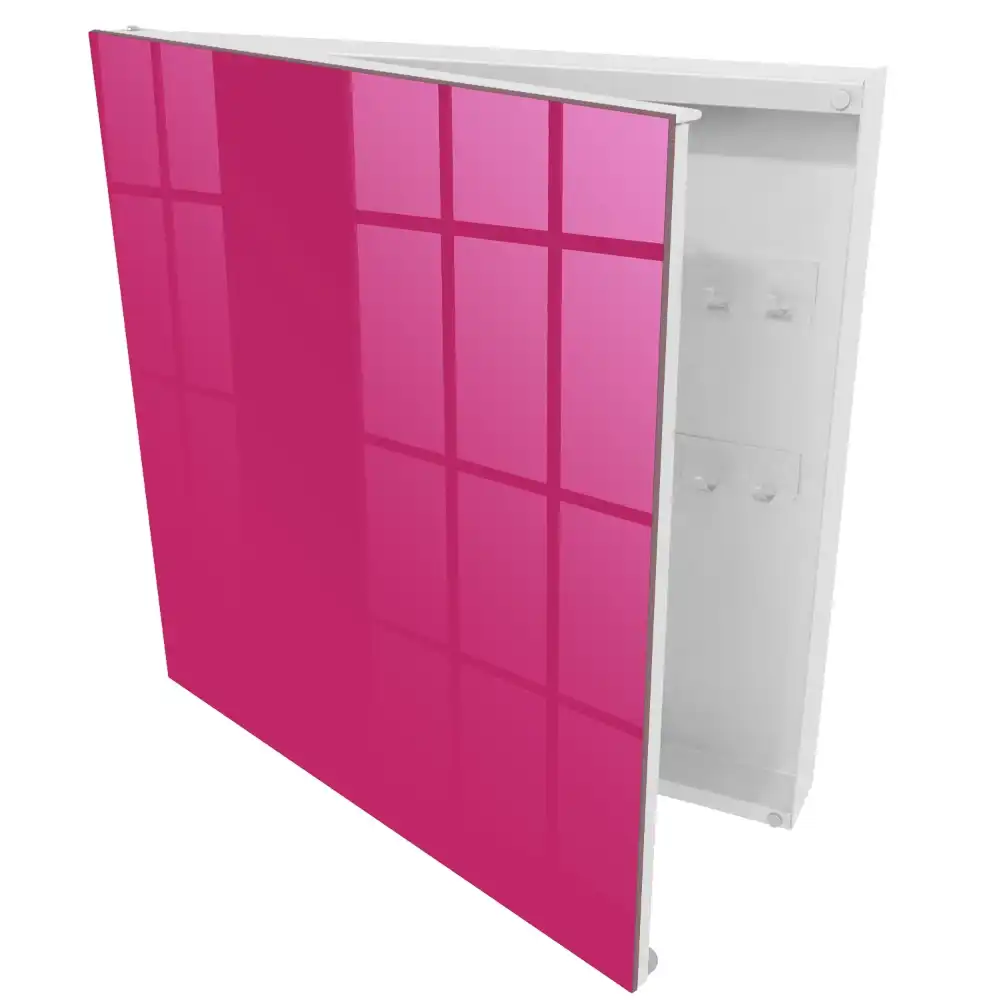 Dulap pentru chei minimalist în nuanță fucsia vibrant
