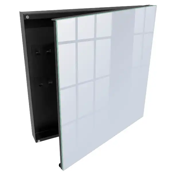 Suport pentru chei de perete cu design minimalist Pace și Armonie în culoarea gri