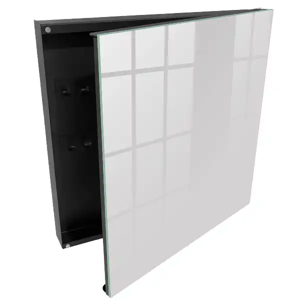 Casetă pentru chei cu fundal minimalist gri