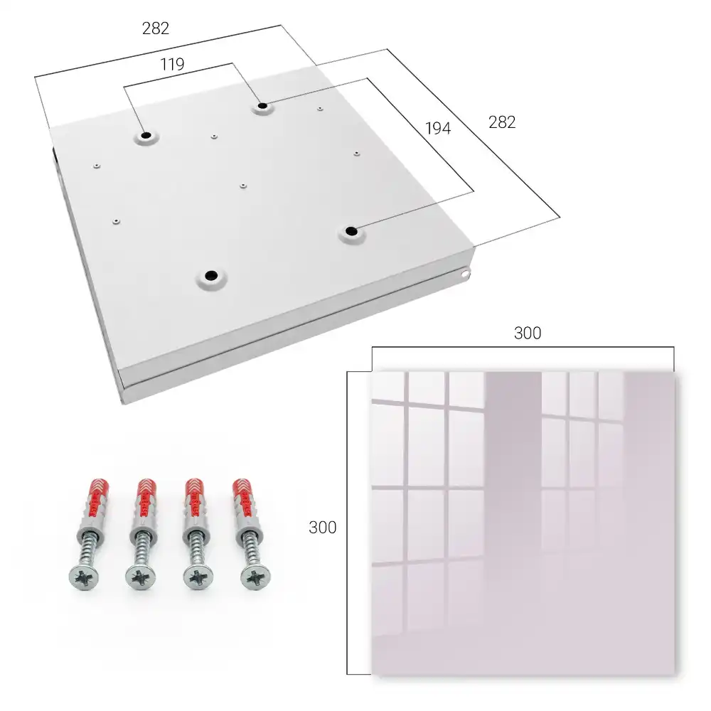 Casetă pentru chei cu design elegant și nuanță delicată de roz