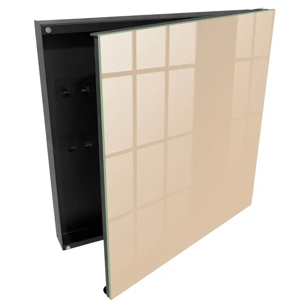 Suport pentru chei de perete în nuanță bej cald cu design simplu și elegant