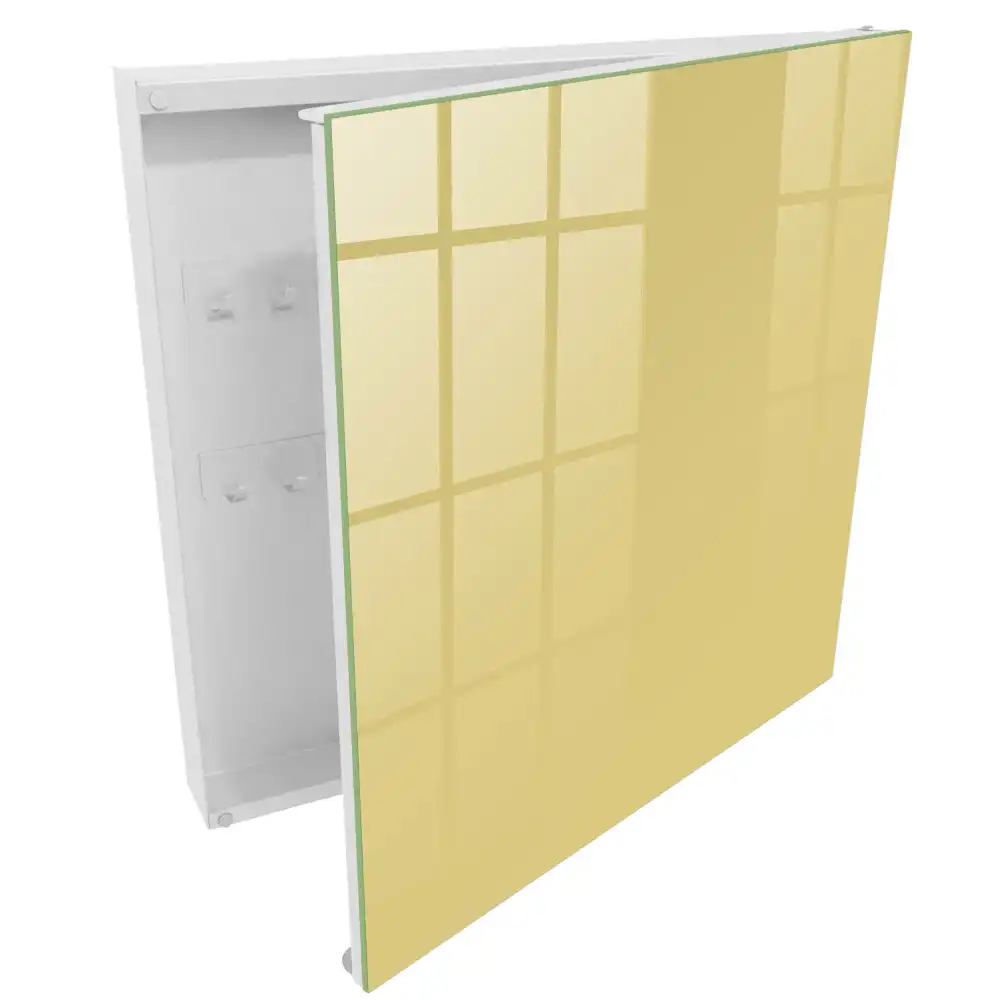 Dulapior pentru chei cu design minimalist galben model Pace și Armonie