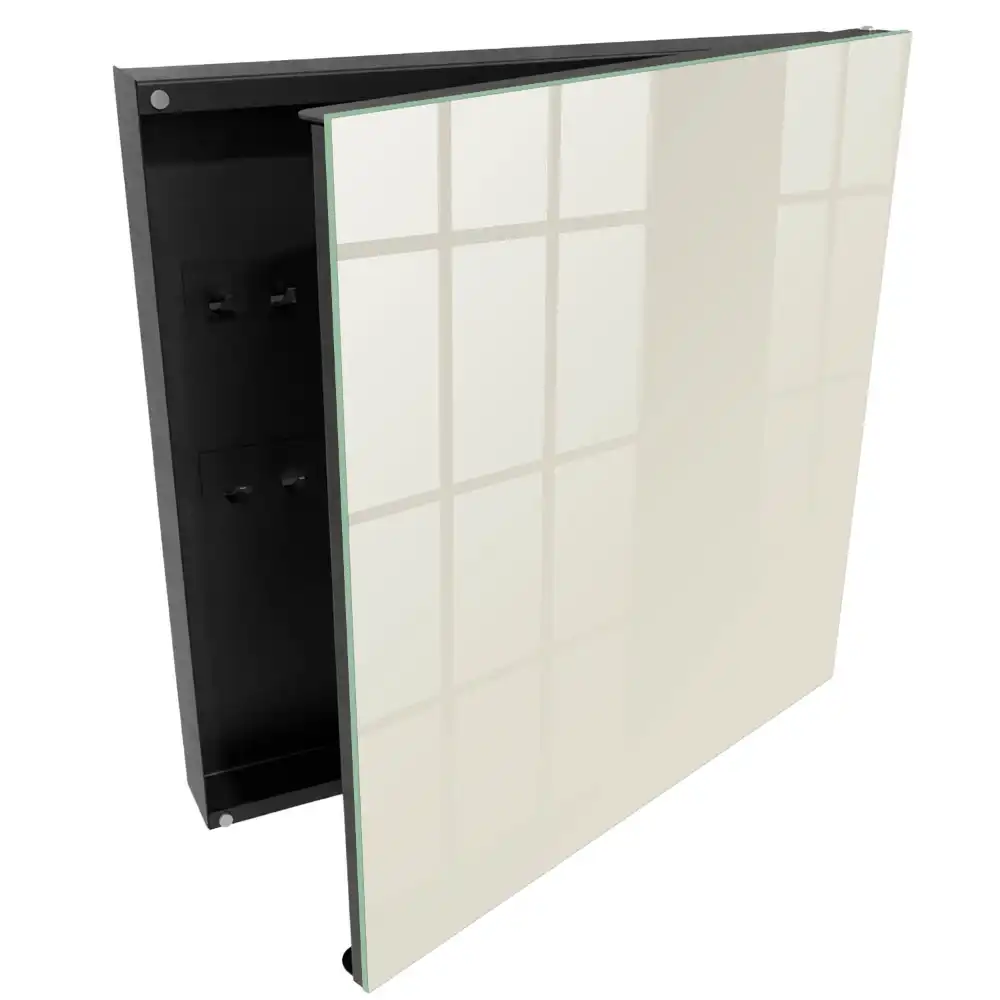 Suport pentru chei de perete cu design elegant și finisaj cremos