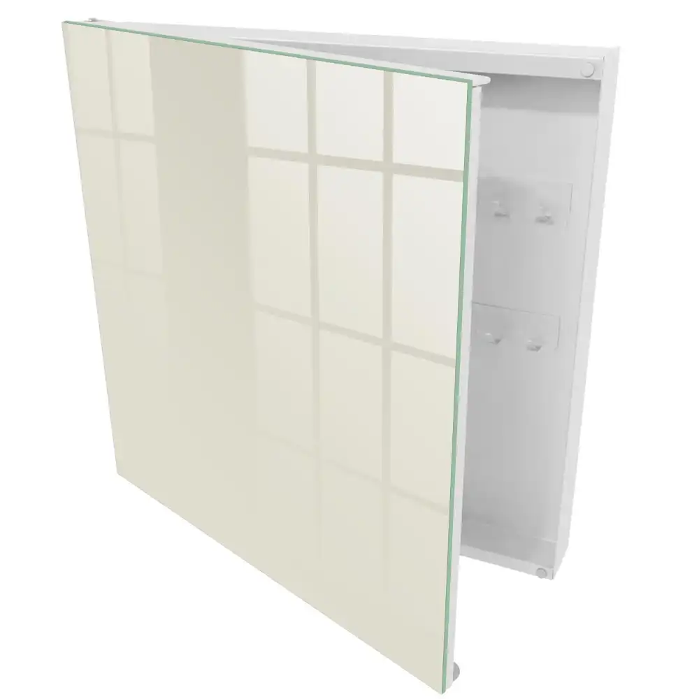 Suport pentru chei de perete cu design elegant și finisaj cremos