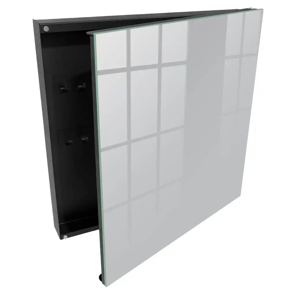Suport pentru chei de perete cu design minimalist și fundal gri neted