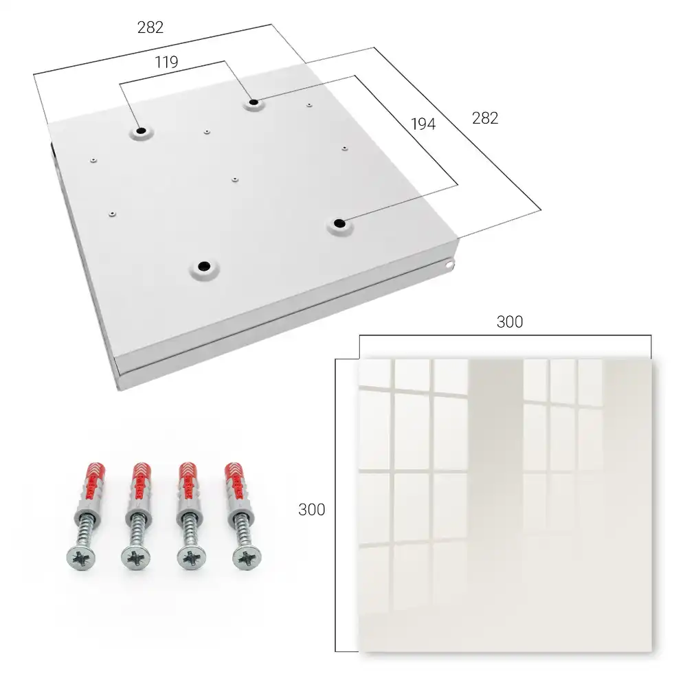 Suport de perete pentru chei cu design minimalist gri