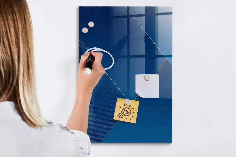 Tablă magnetică de scris cu motiv decorativ