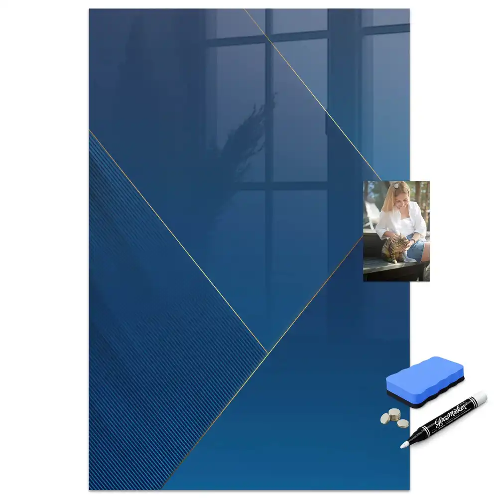 Tablă magnetică de scris cu motiv decorativ