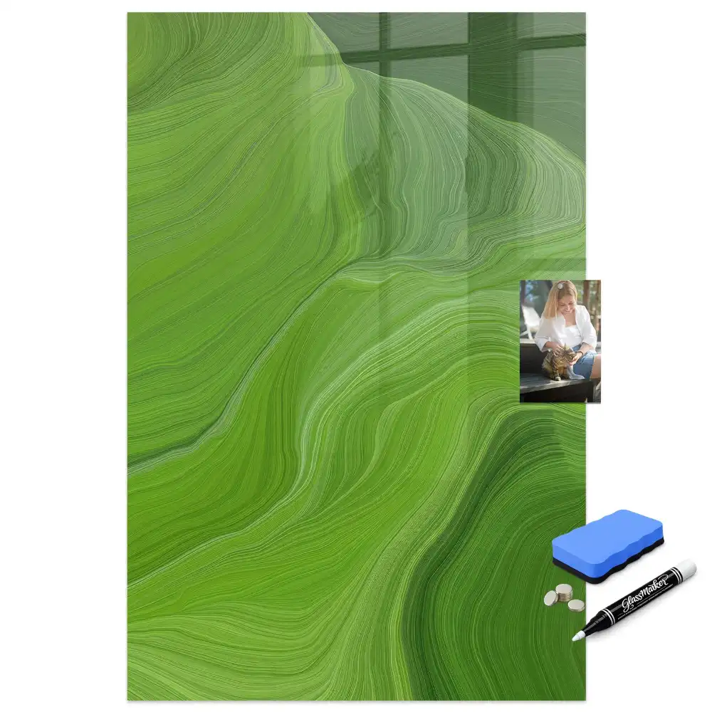 Tablă cu marker cu design abstract ondulat