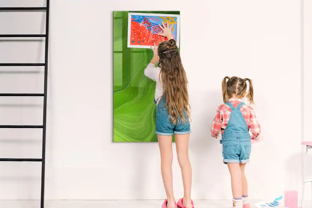 Tablă cu marker cu design abstract ondulat