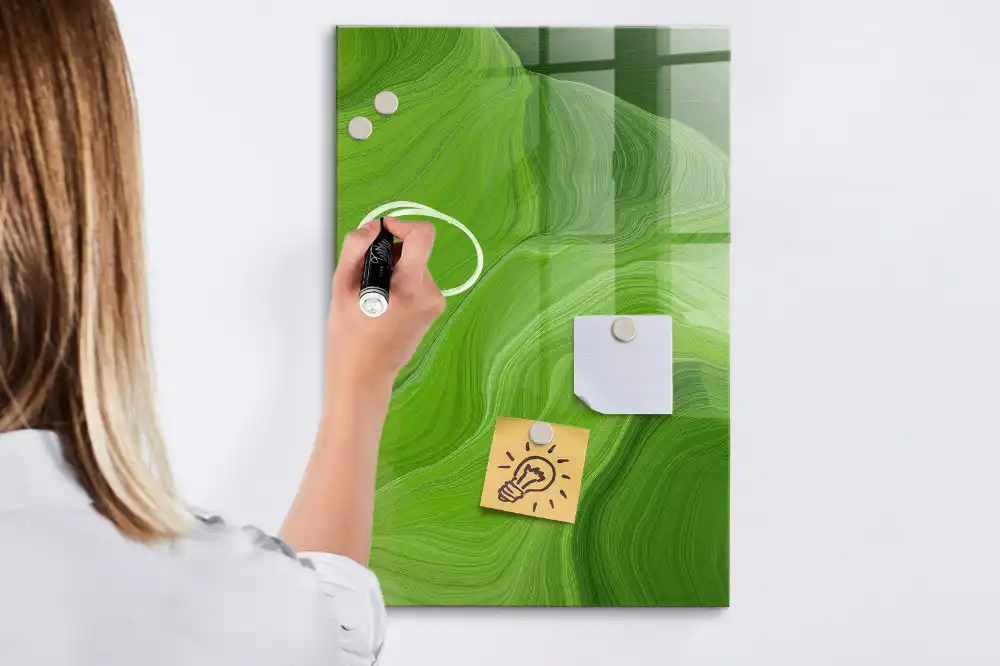 Tablă cu marker cu design abstract ondulat