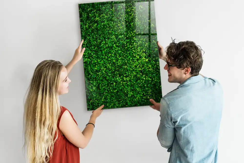 Tablă cu marker design gard viu verde