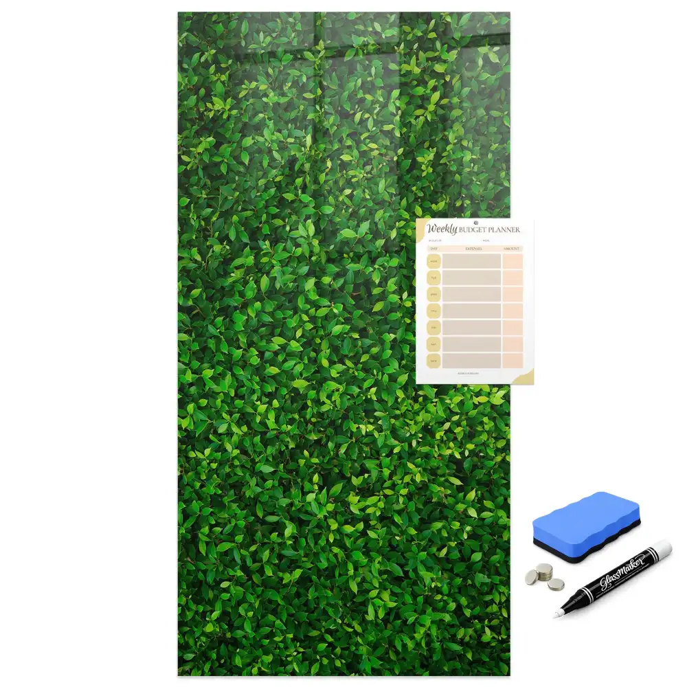 Tablă cu marker design gard viu verde