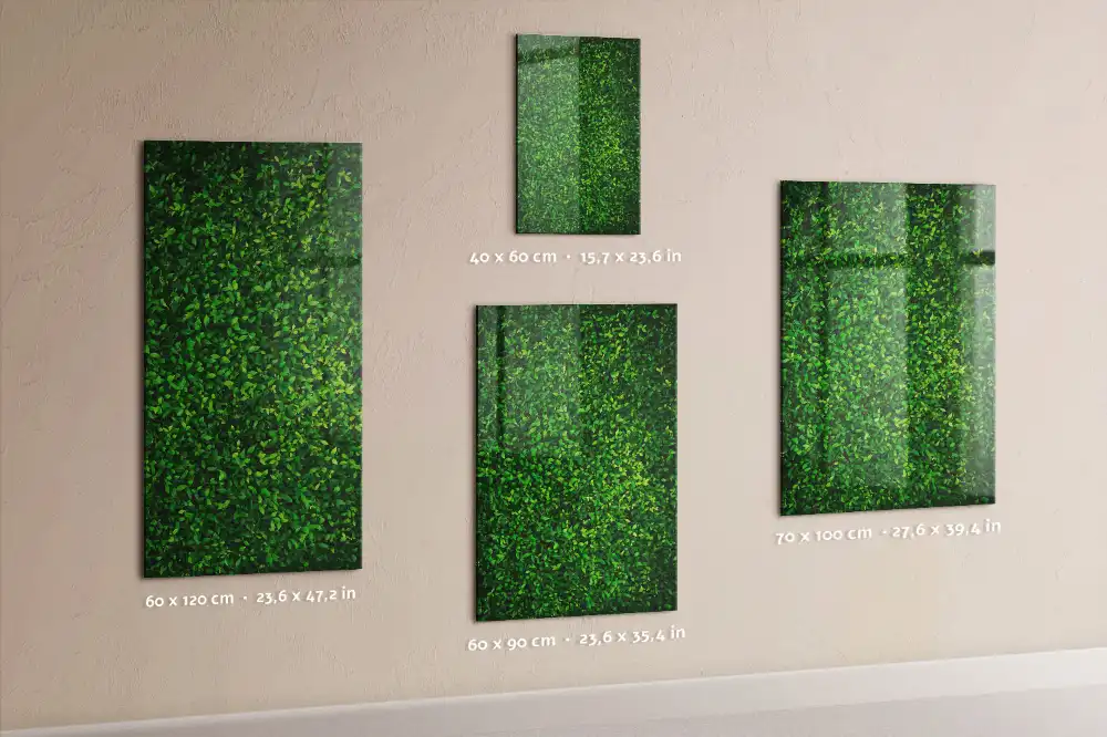 Tablă cu marker design gard viu verde