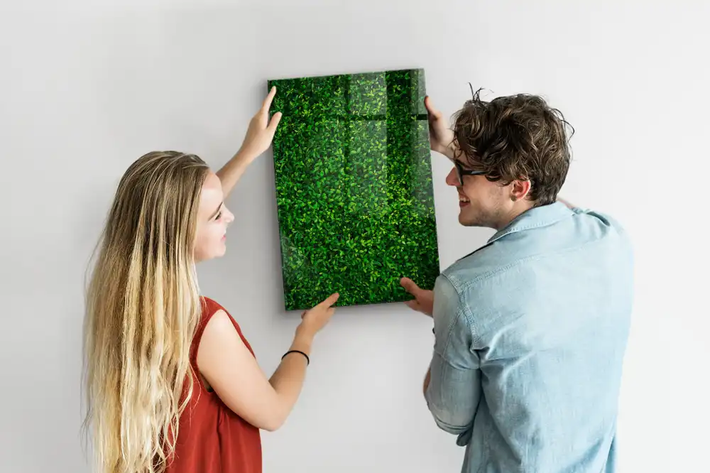 Tablă cu marker design gard viu verde