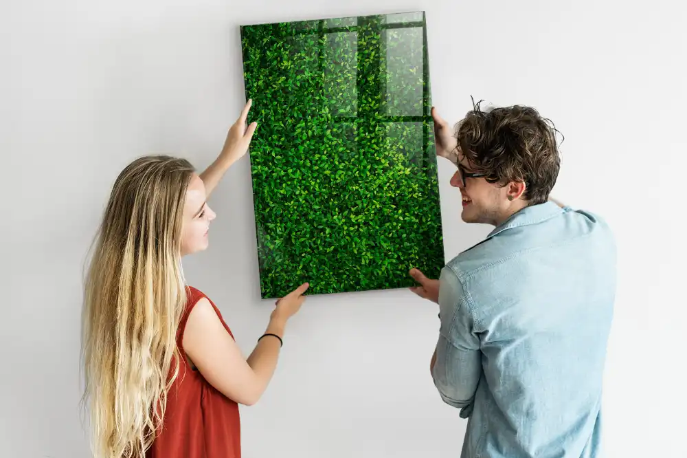 Tablă cu marker design gard viu verde
