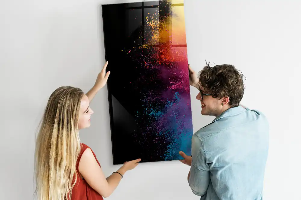 Tablă magnetică pentru scris cu cretă colorată