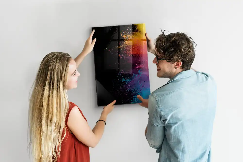 Tablă magnetică pentru scris cu cretă colorată