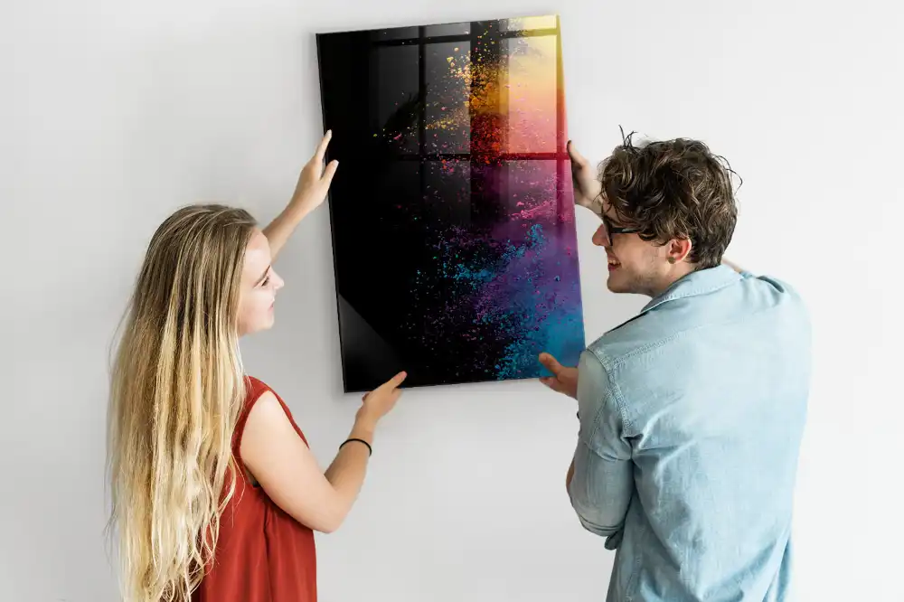 Tablă magnetică pentru scris cu cretă colorată