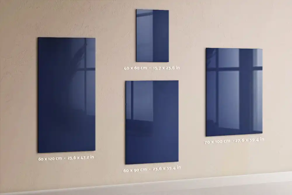 Tablă magnetică pentru marker de culoare bleumarin
