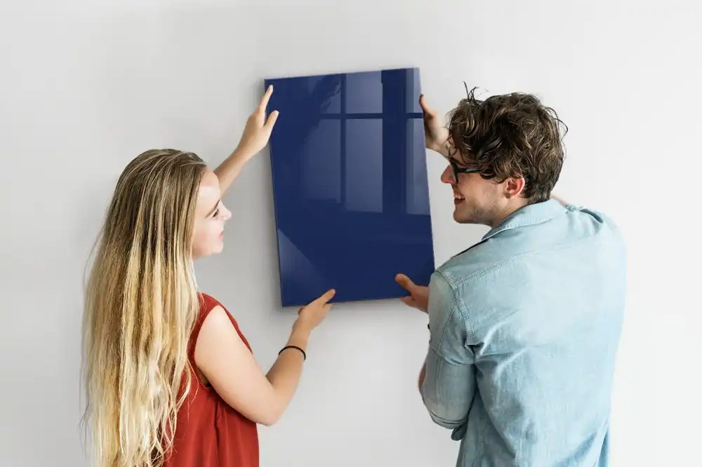 Tablă magnetică pentru marker de culoare bleumarin