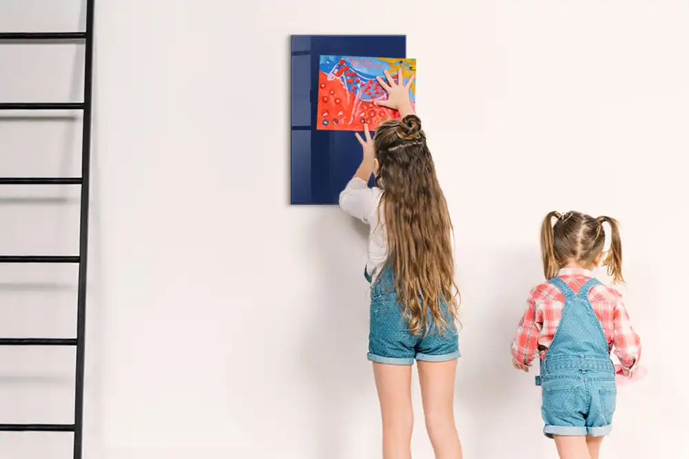 Tablă magnetică pentru marker de culoare bleumarin