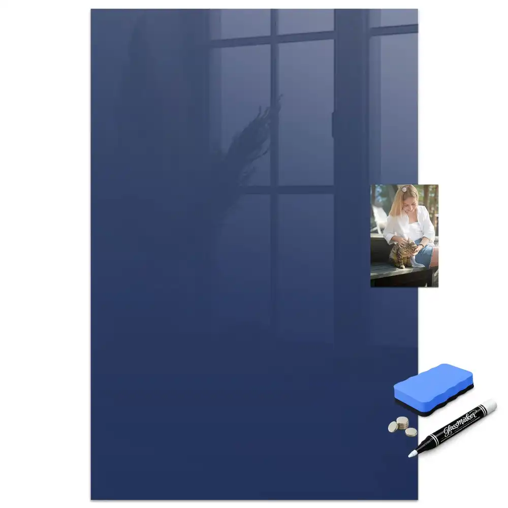 Tablă magnetică pentru marker de culoare bleumarin