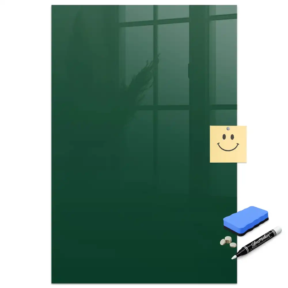 Tablă magnetică de culoare verde sticlă