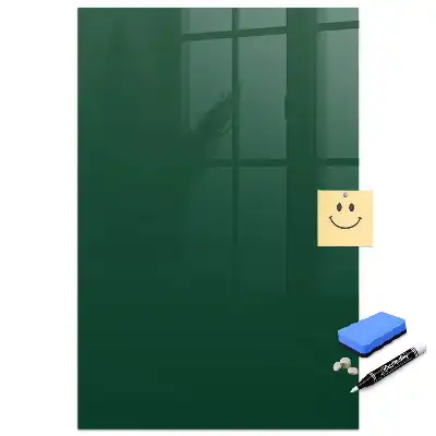 Tablă magnetică de culoare verde sticlă