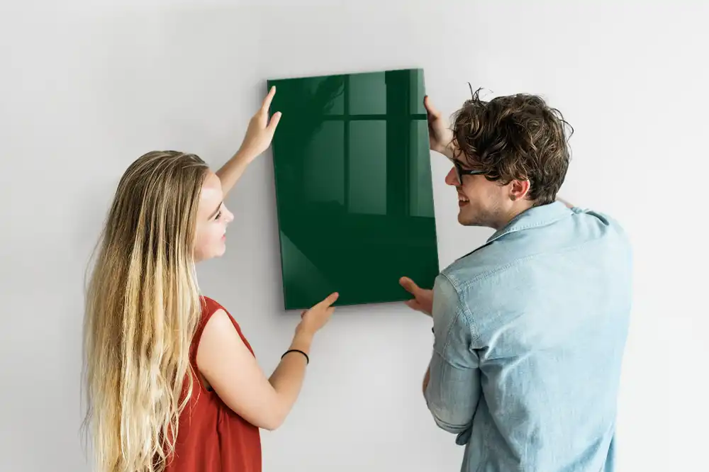 Tablă magnetică de culoare verde sticlă