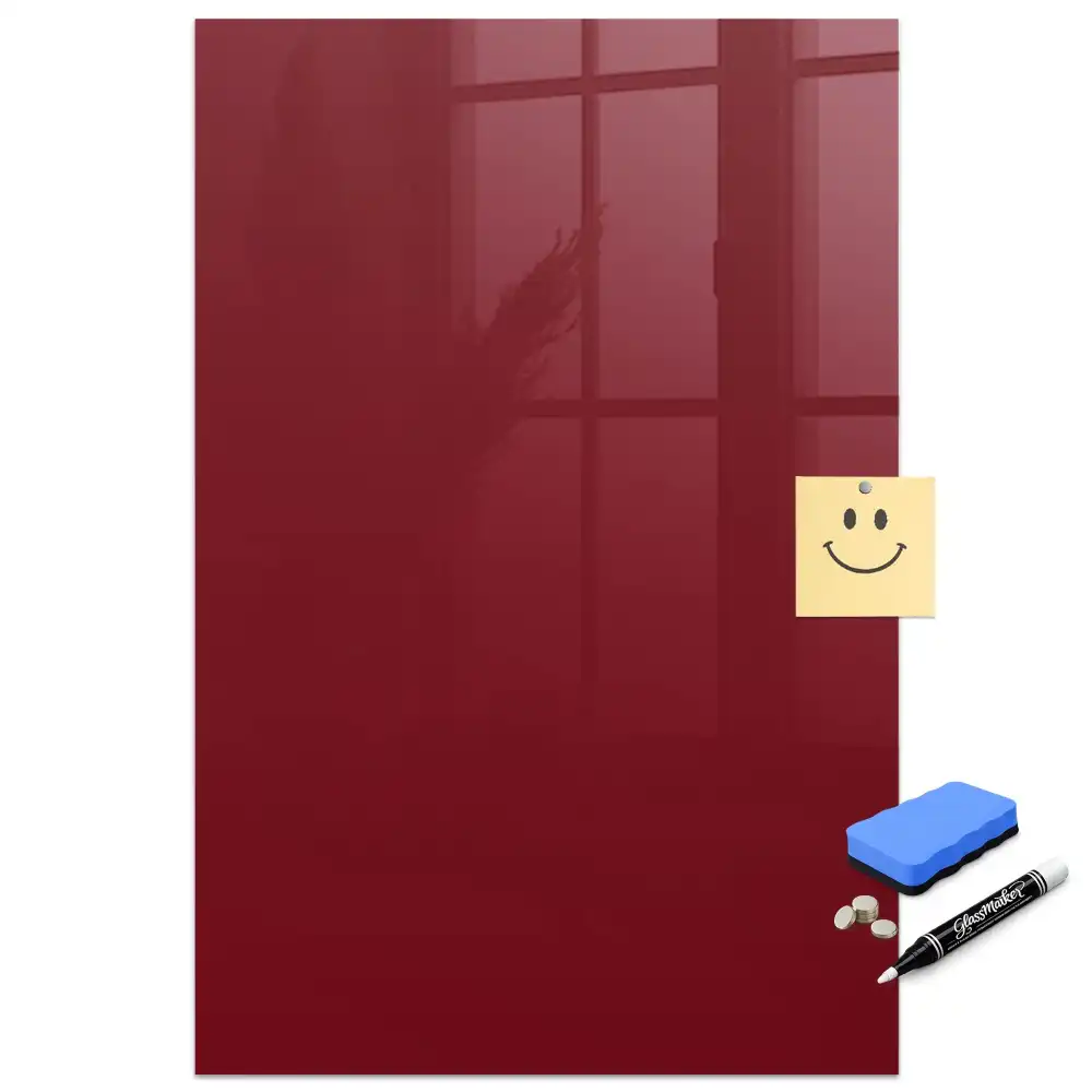 Tablă cu marker de culoare burgund