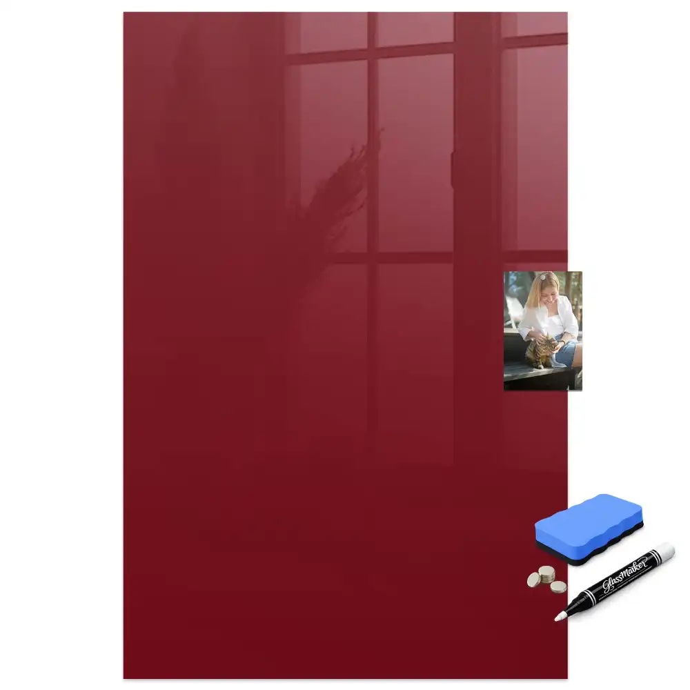 Tablă cu marker de culoare burgund
