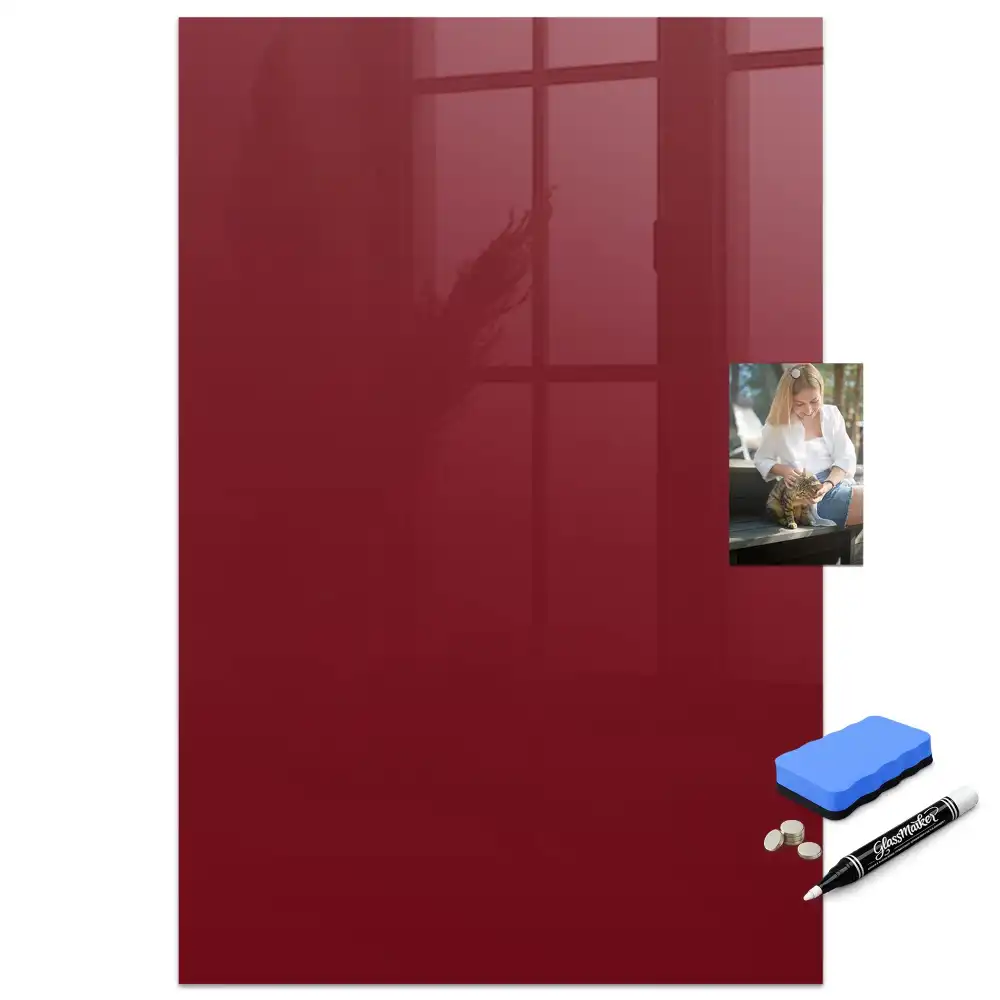Tablă cu marker de culoare burgund