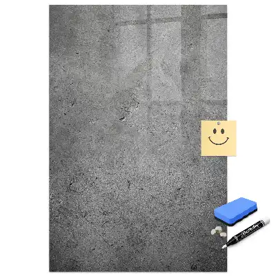 Tablă magnetică pentru scriere cu marker aspect beton