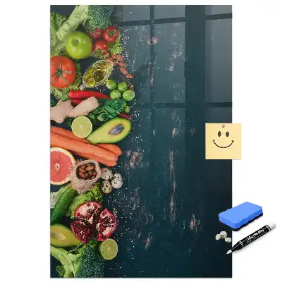 Tablă magnetică pentru meniu pe bază de plante