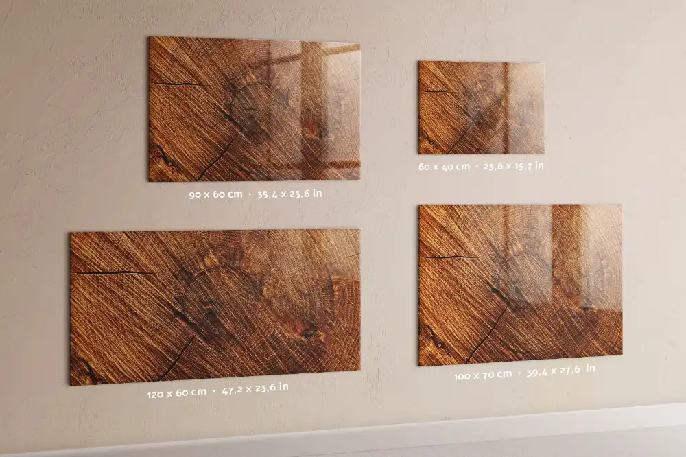 Tablă magnetică de perete cu ramă decorativă din lemn