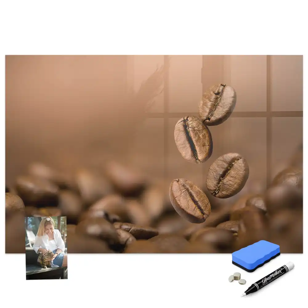 Tablă cu marker cafeină prăjită