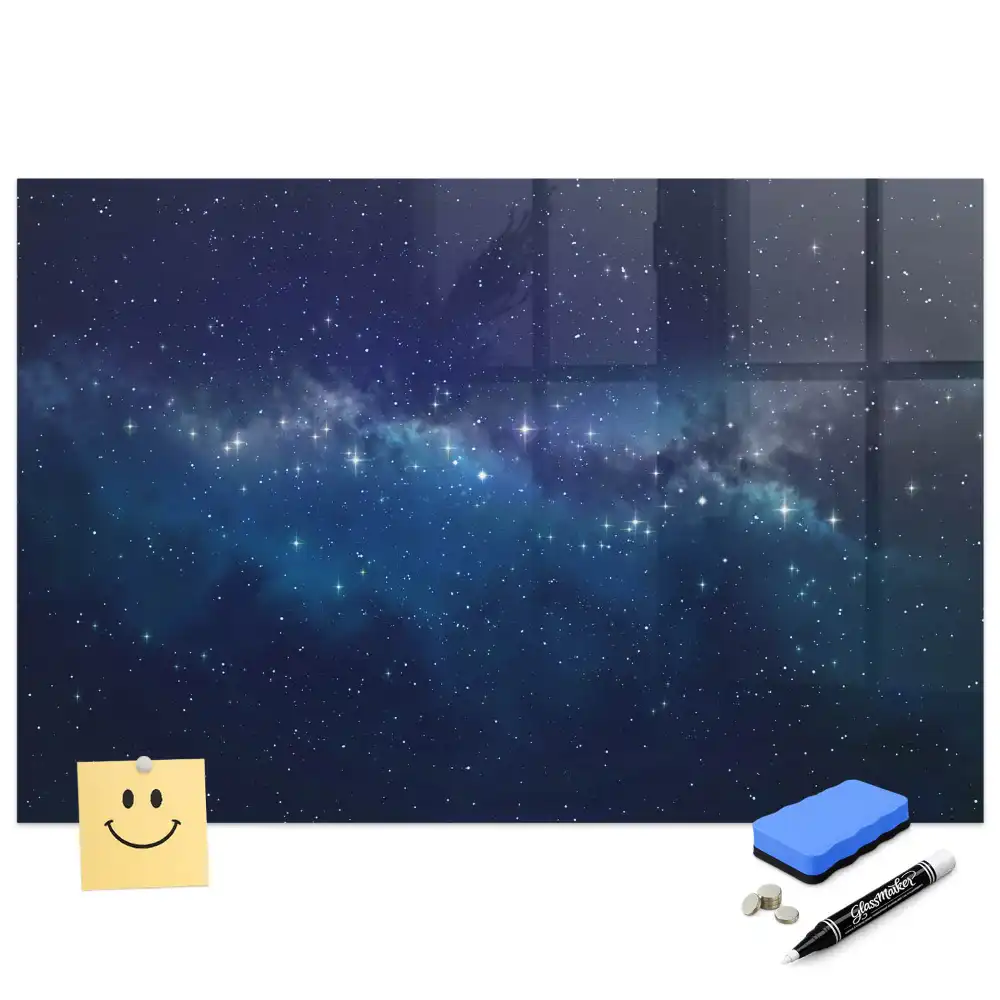 Tablă magnetică de perete cu model cer înstelat