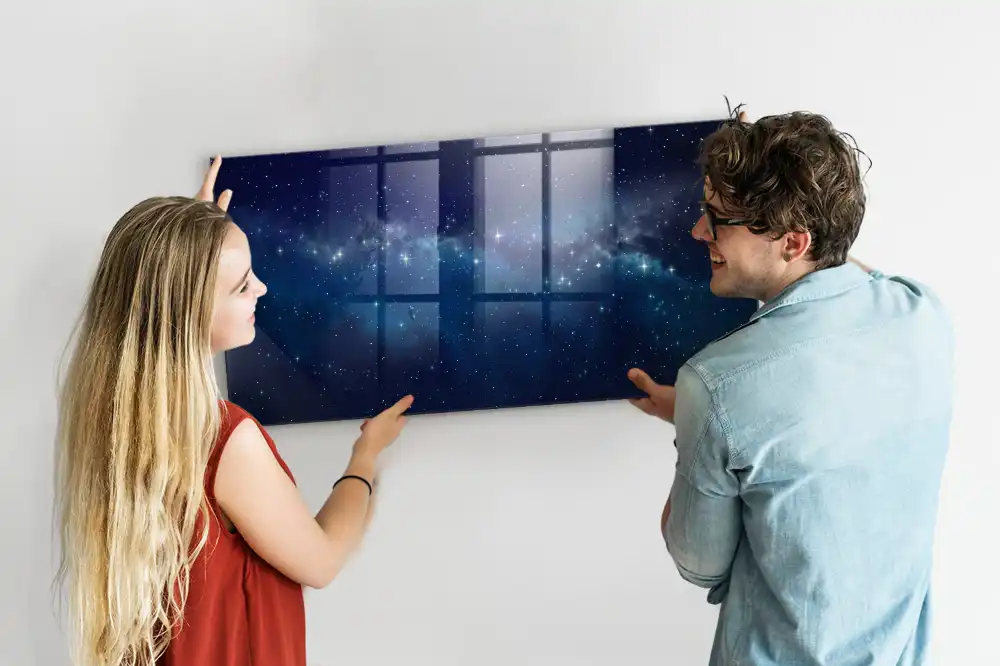 Tablă magnetică de perete cu model cer înstelat