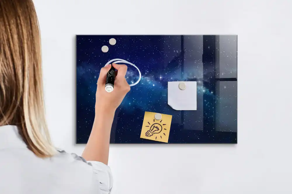 Tablă magnetică de perete cu model cer înstelat