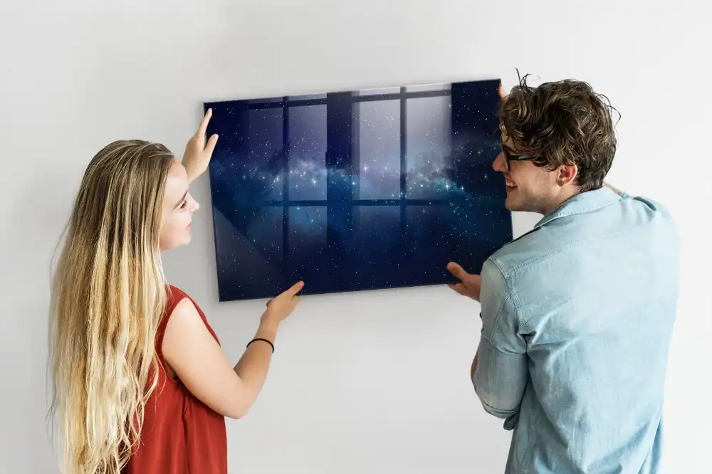 Tablă magnetică de perete cu model cer înstelat