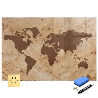 Tablă magnetică cu harta istorică a lumii