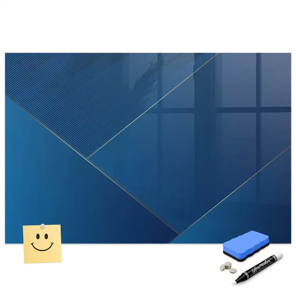 Tablă magnetică din sticlă cu motiv decorativ
