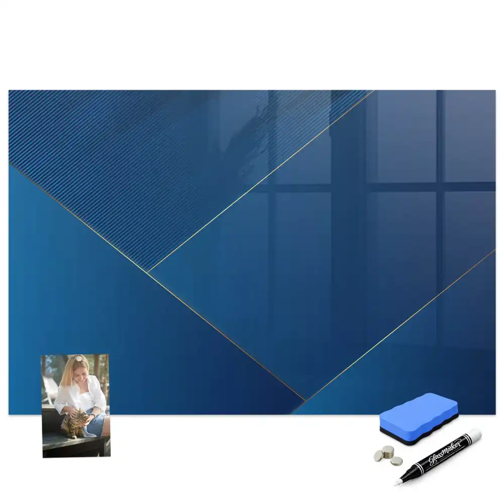 Tablă magnetică din sticlă cu motiv decorativ
